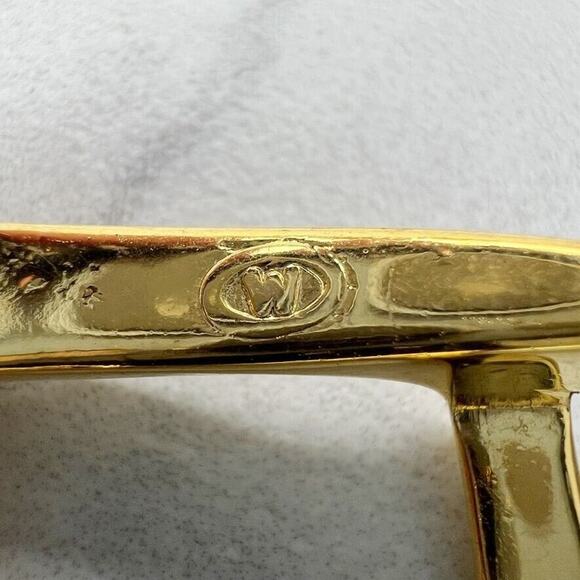 Vintage Gold Tone Simple Basic Belt Buckle for up to 1 Inch Belt - Picture 3 of 5